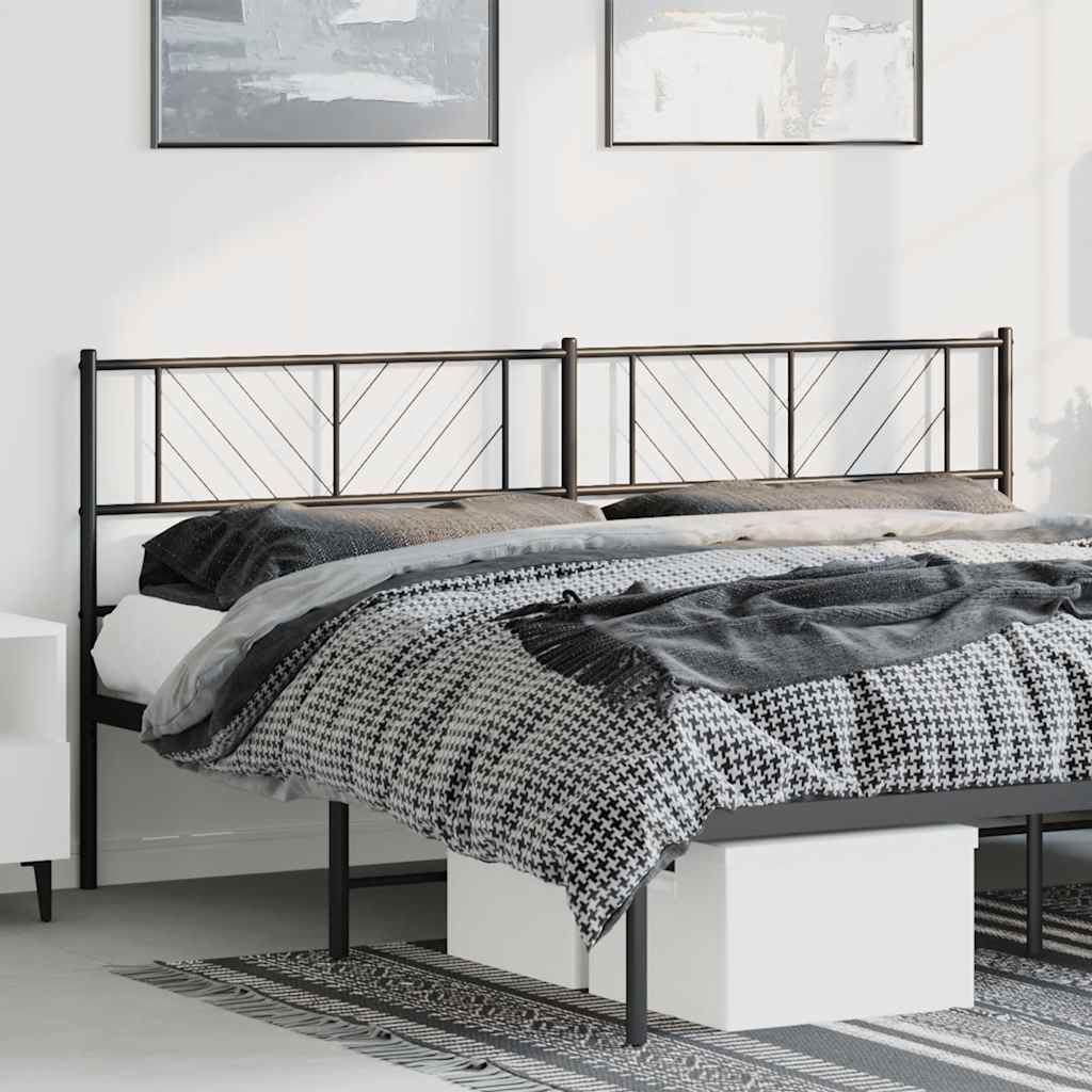 Testiera di Ricambio in Metallo Nero 193 cm