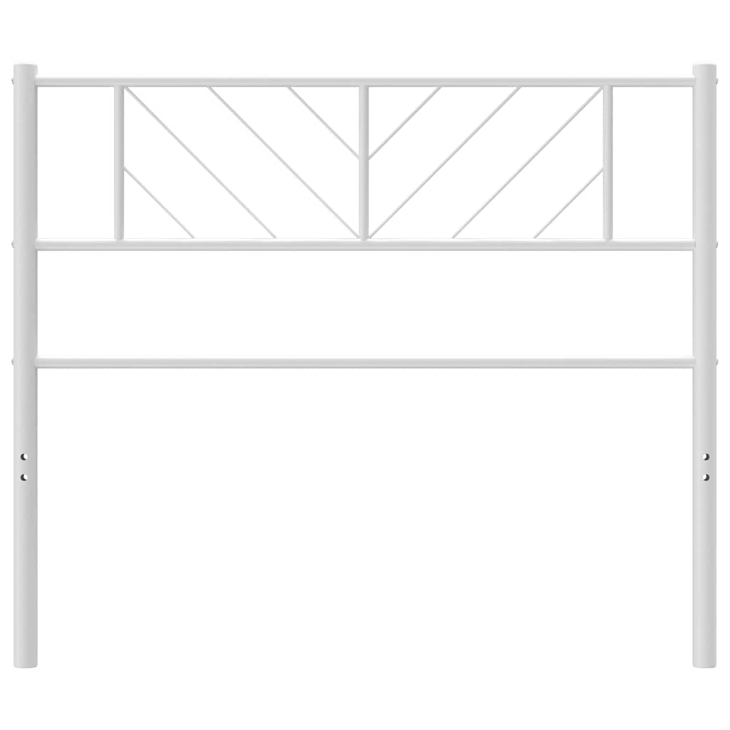 Testiera di Ricambio in Metallo Bianco 75 cm