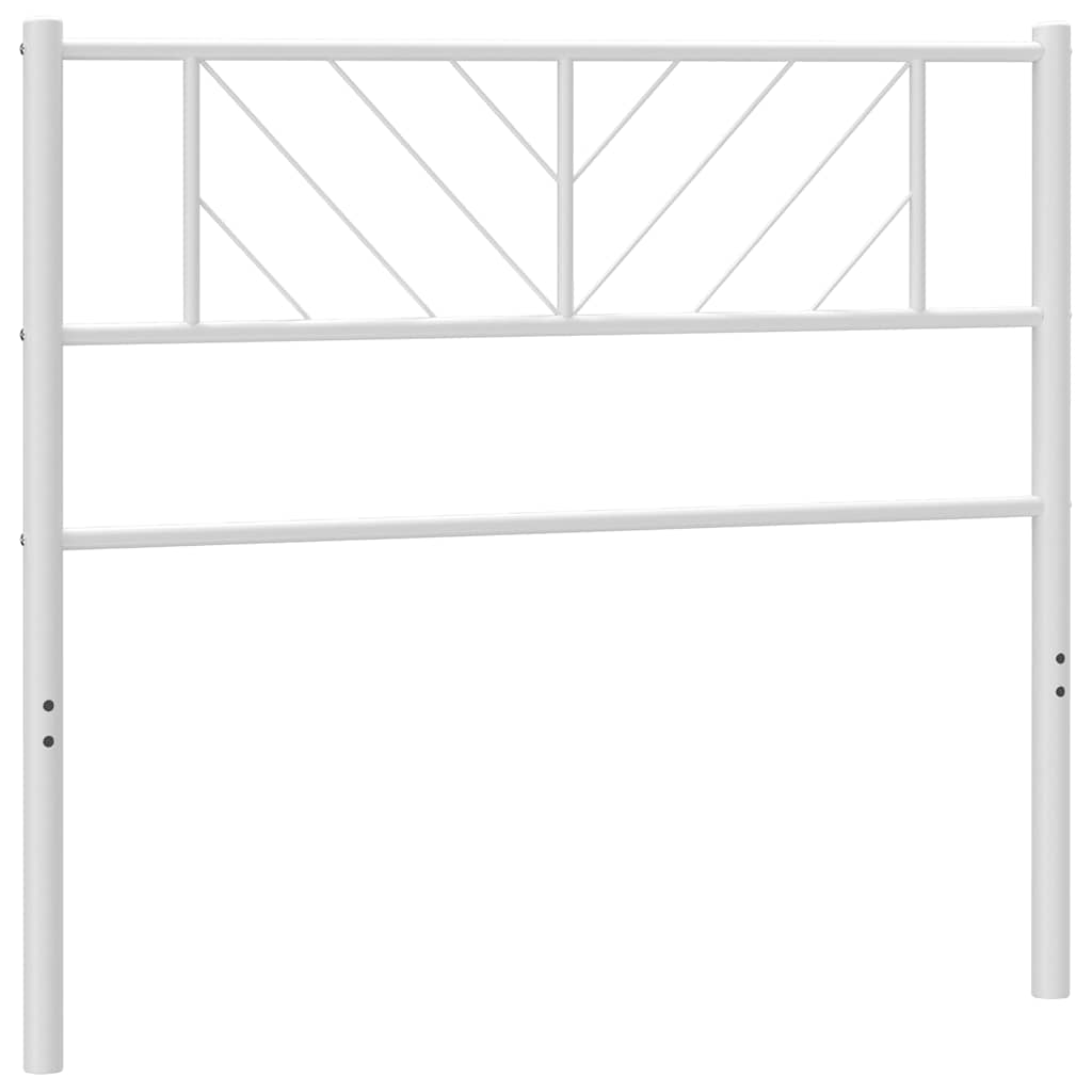 Testiera di Ricambio in Metallo Bianco 90 cm