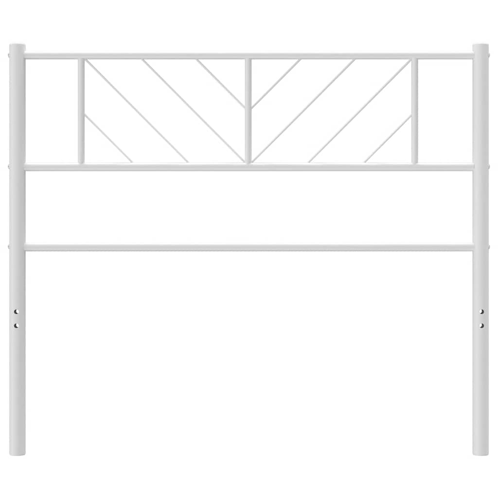 Testiera di Ricambio in Metallo Bianco 90 cm