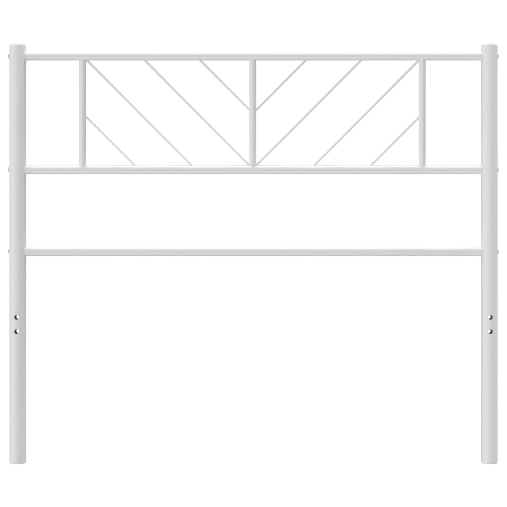 Testiera di Ricambio in Metallo Bianco 107 cm