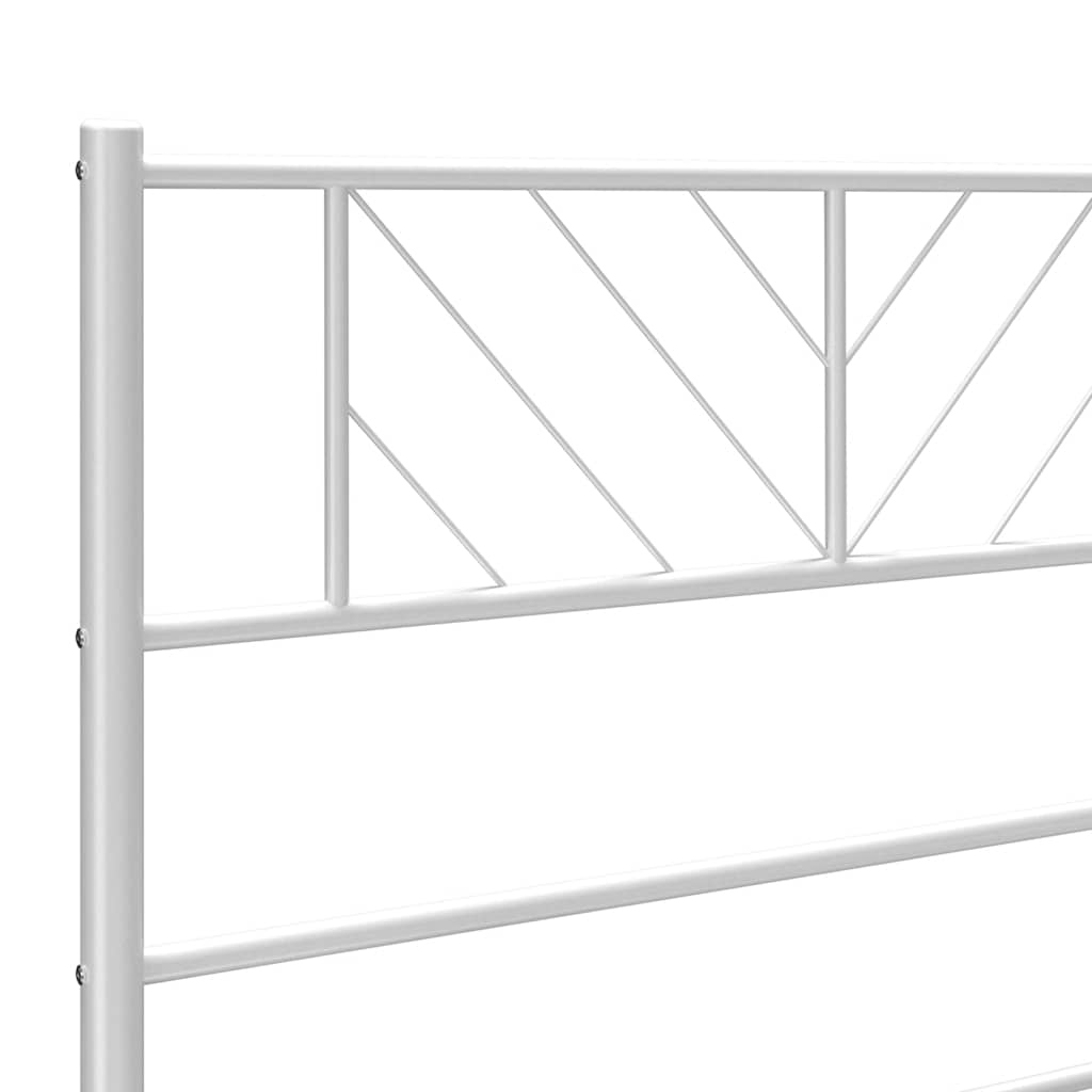 Testiera di Ricambio in Metallo Bianco 107 cm