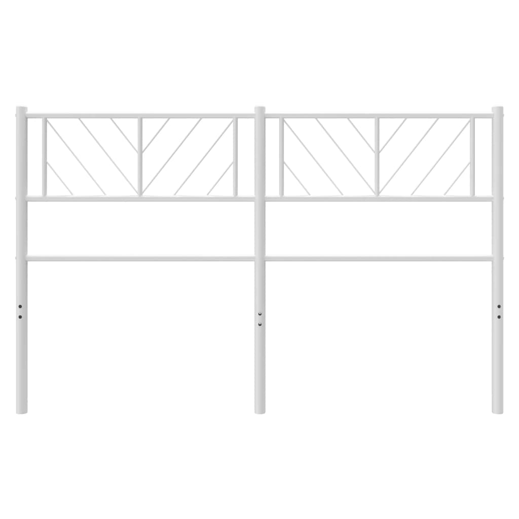 Testiera di Ricambio in Metallo Bianco 120 cm