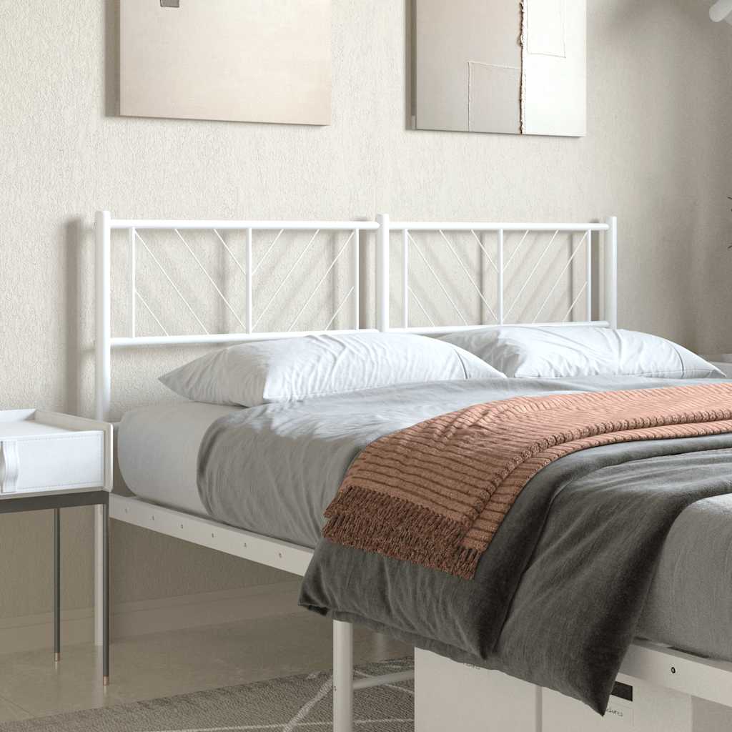 Testiera di Ricambio in Metallo Bianco 120 cm