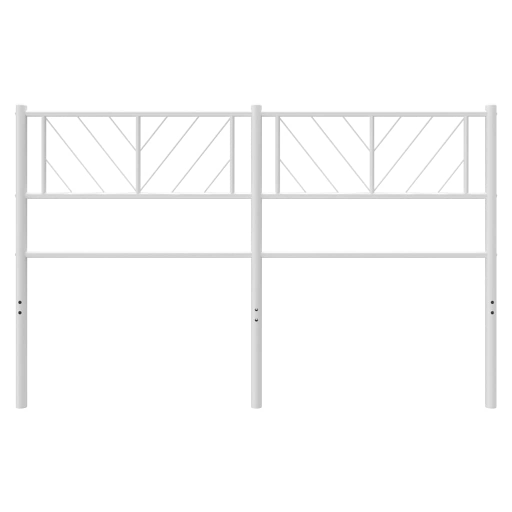 Testiera di Ricambio in Metallo Bianco 140 cm