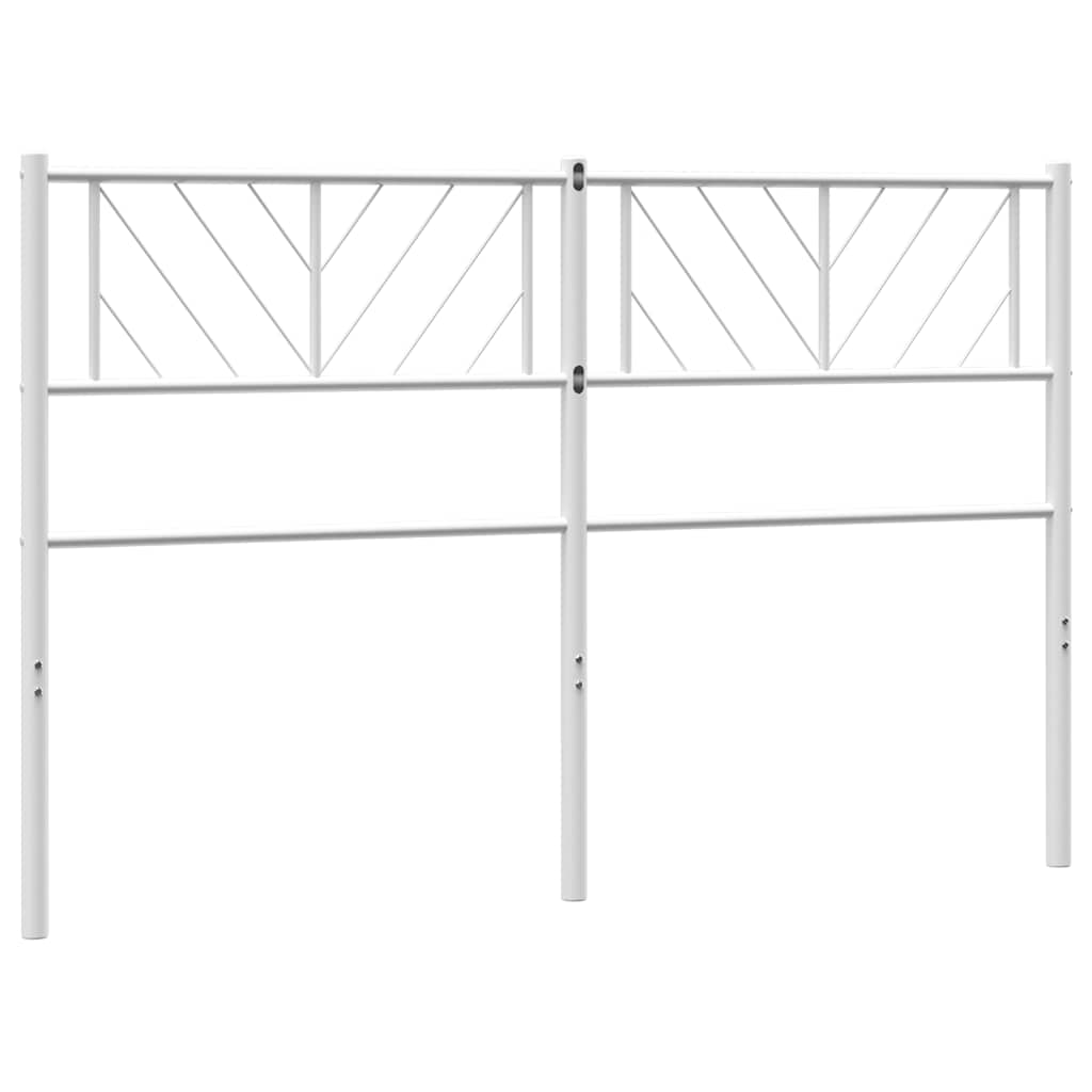 Testiera di Ricambio in Metallo Bianco 140 cm