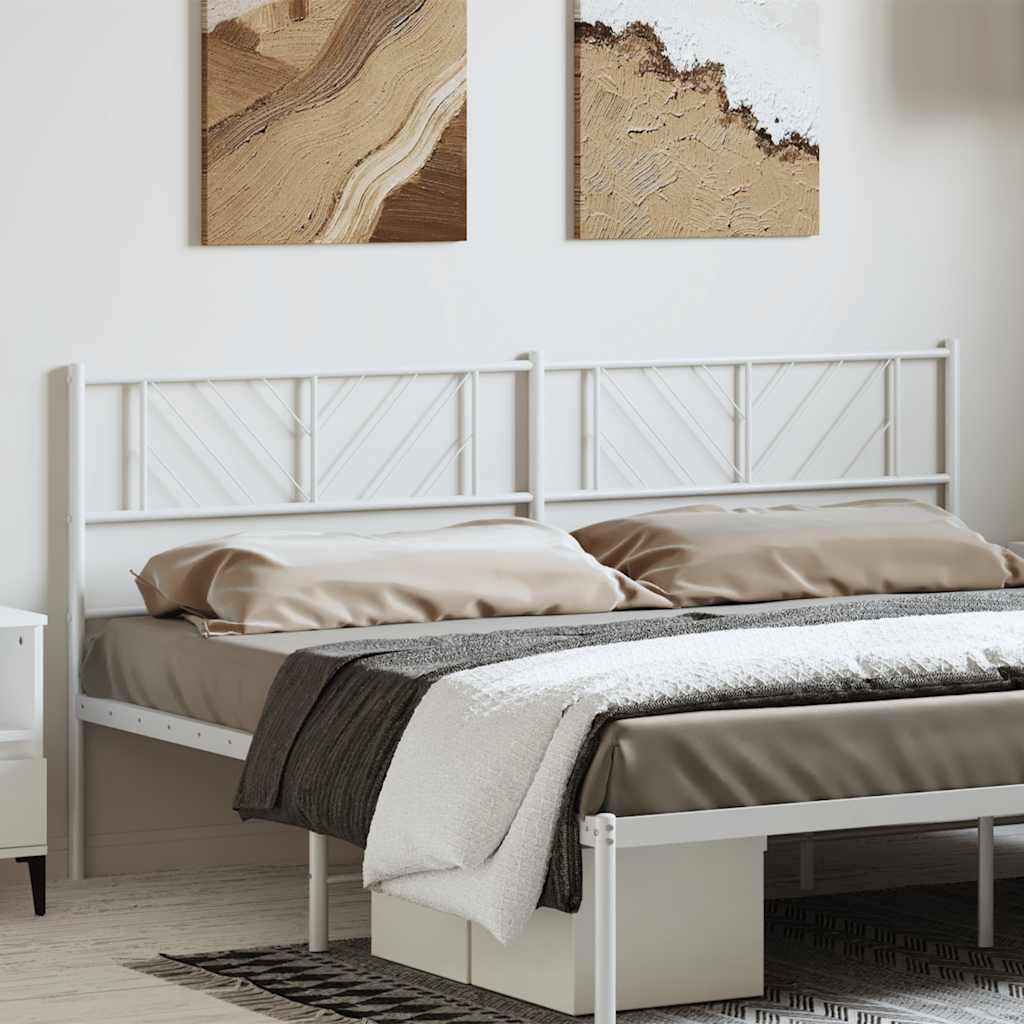 Testiera di Ricambio in Metallo Bianco 180 cm