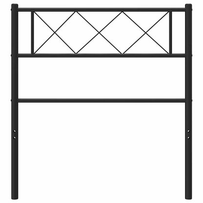 Testiera di Ricambio in Metallo Nero 90 cm