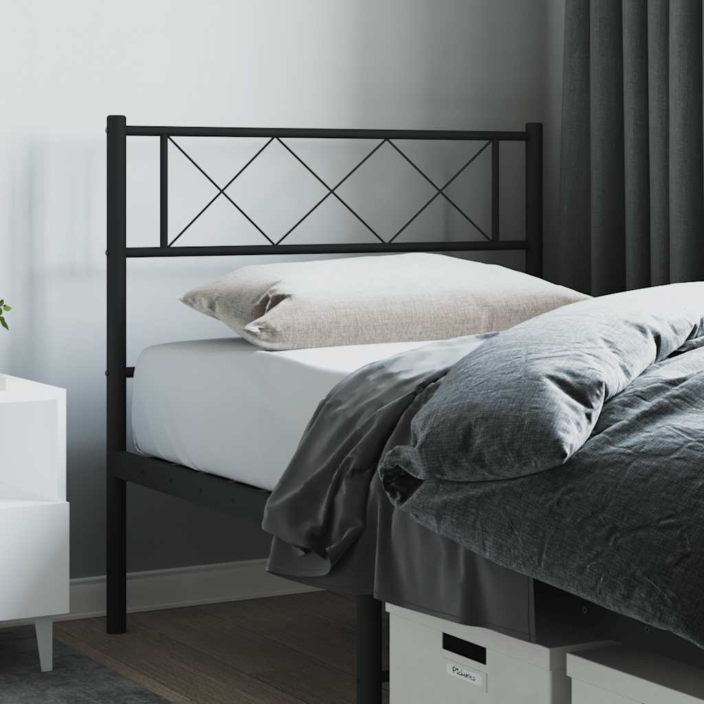 Testiera di Ricambio in Metallo Nero 107 cm