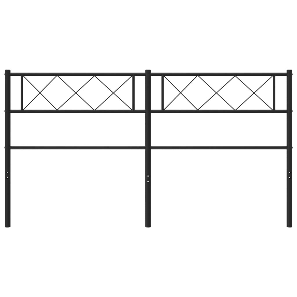 Testiera di Ricambio in Metallo Nero 120 cm