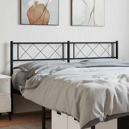 Testiera di Ricambio in Metallo Nero 120 cm
