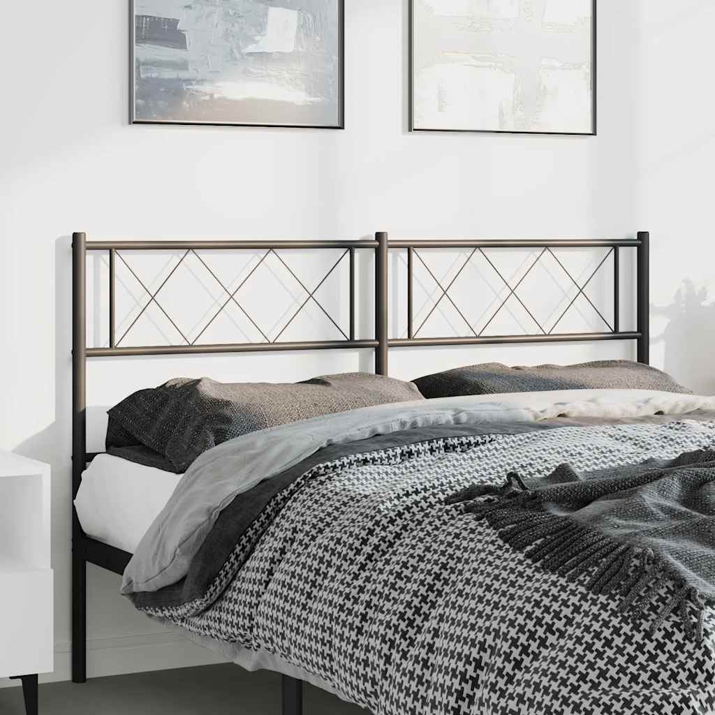 Testiera di Ricambio in Metallo Nero 135 cm