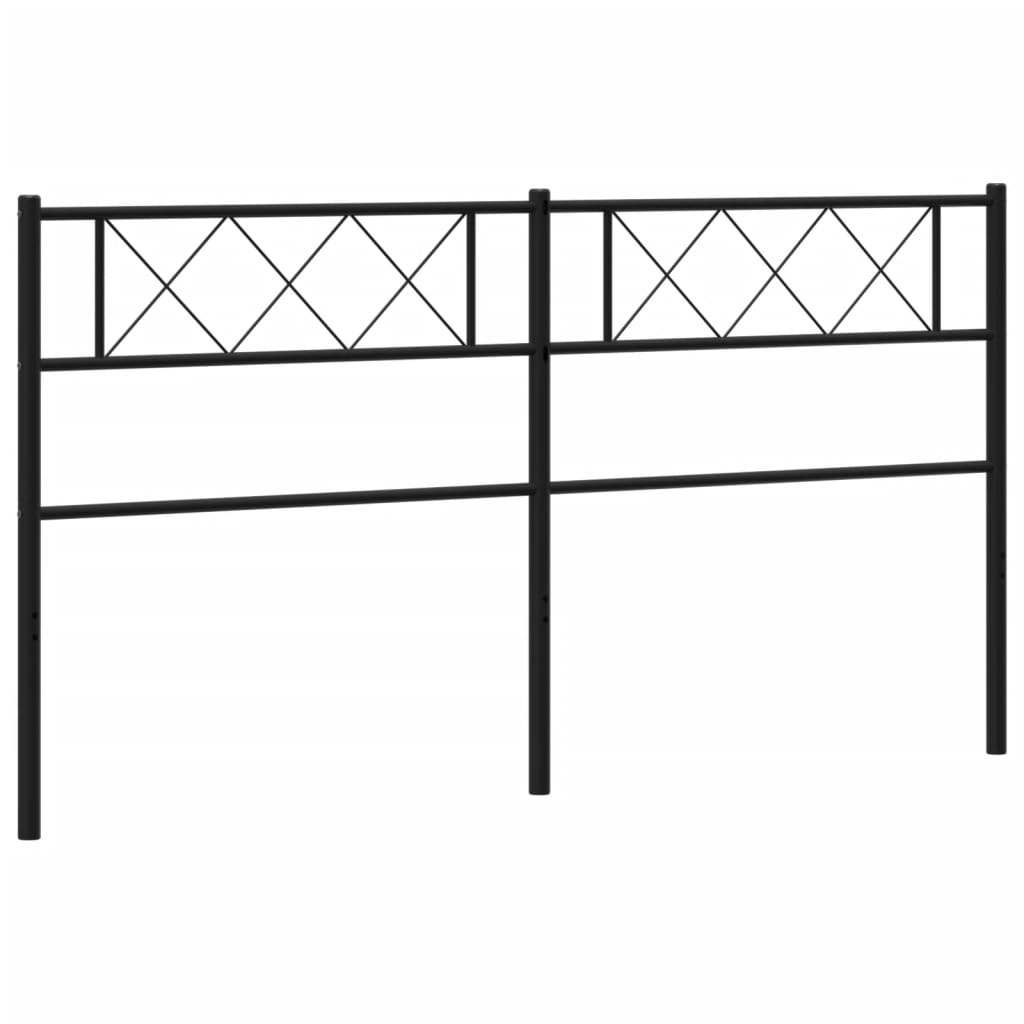 Testiera di Ricambio in Metallo Nero 160 cm