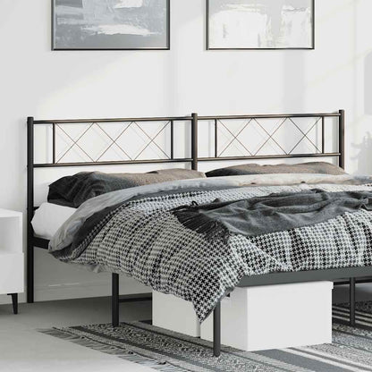Testiera di Ricambio in Metallo Nero 180 cm