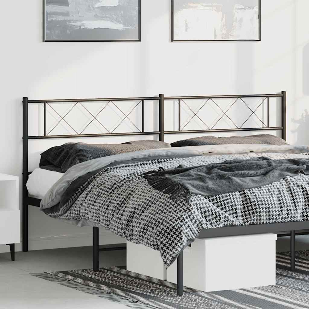 Testiera di Ricambio in Metallo Nero 193 cm