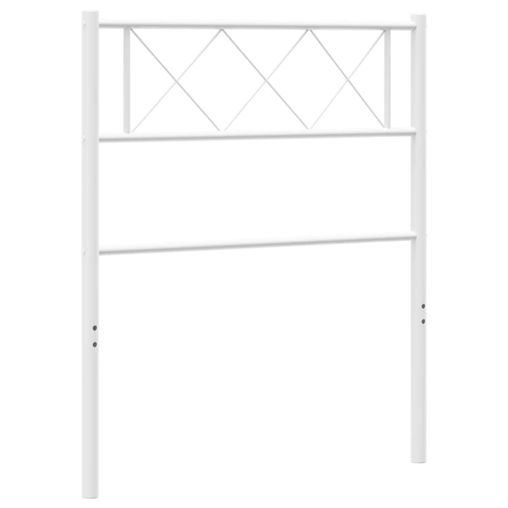 Testiera di Ricambio in Metallo Bianco 75 cm