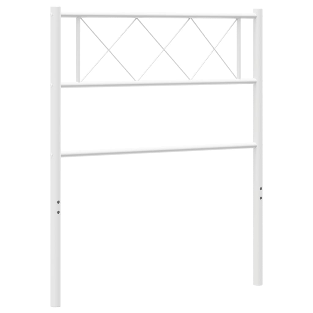 Testiera di Ricambio in Metallo Bianco 90 cm