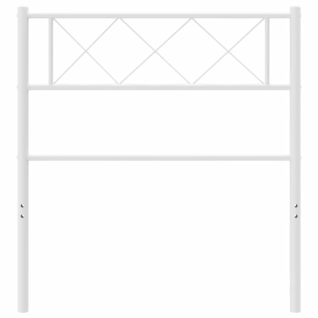 Testiera di Ricambio in Metallo Bianco 90 cm