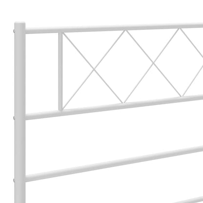 Testiera di Ricambio in Metallo Bianco 90 cm