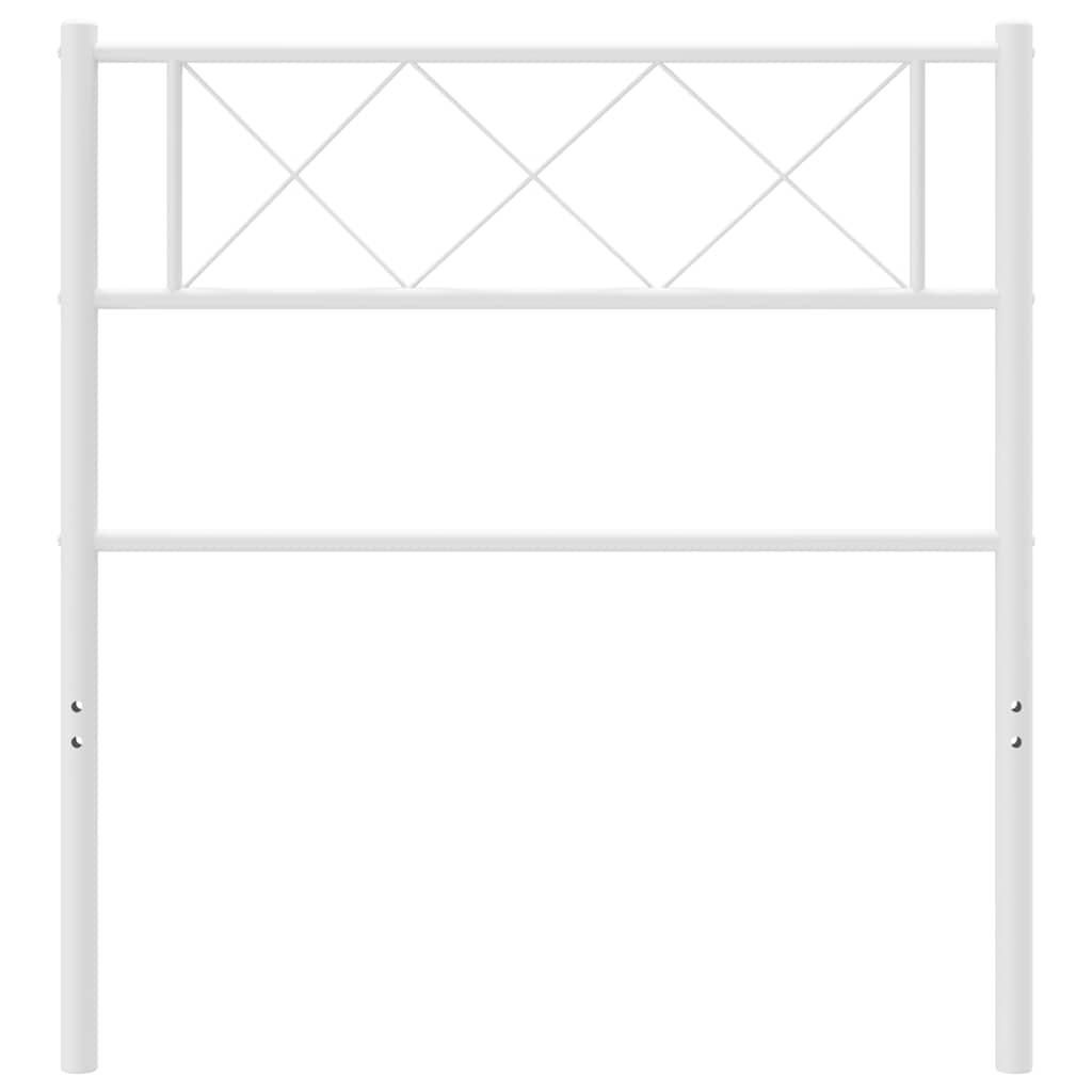 Testiera di Ricambio in Metallo Bianco 107 cm