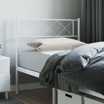 Testiera di Ricambio in Metallo Bianco 107 cm