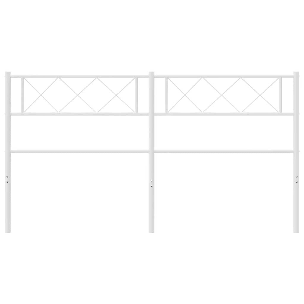 Testiera di Ricambio in Metallo Bianco 120 cm