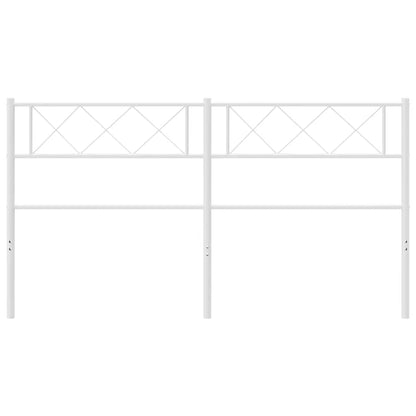 Testiera di Ricambio in Metallo Bianco 120 cm
