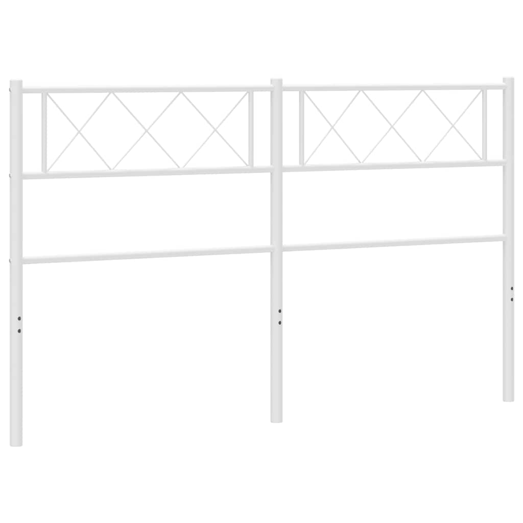 Testiera di Ricambio in Metallo Bianco 150 cm