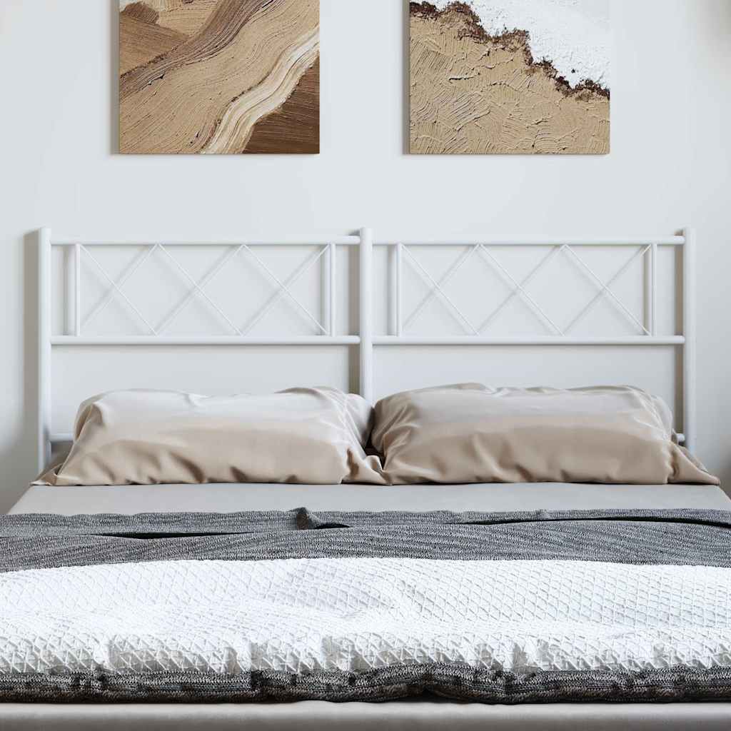 Testiera di Ricambio in Metallo Bianco 150 cm
