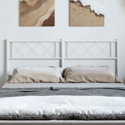 Testiera di Ricambio in Metallo Bianco 150 cm