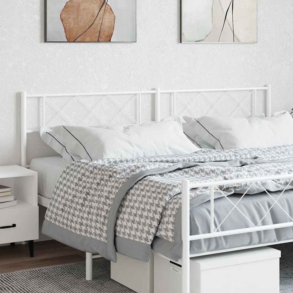 Testiera di Ricambio in Metallo Bianco 180 cm
