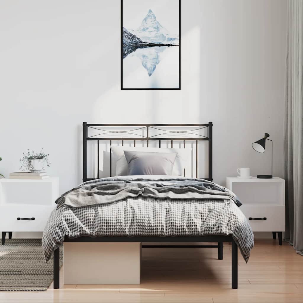Testiera di Ricambio in Metallo Bianco 193 cm