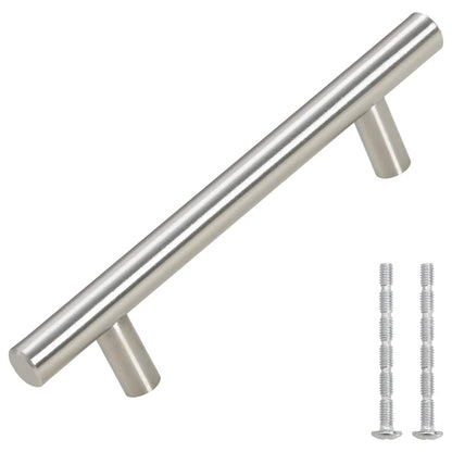 Maniglie per Mobili 10pz Argento 96mm in Acciaio Inox