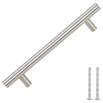 Maniglie per Mobili 10pz Argento 128mm in Acciaio Inox