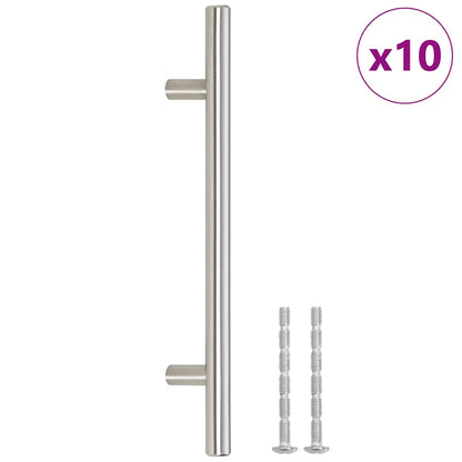 Maniglie per Mobili 10pz Argento 160mm in Acciaio Inox