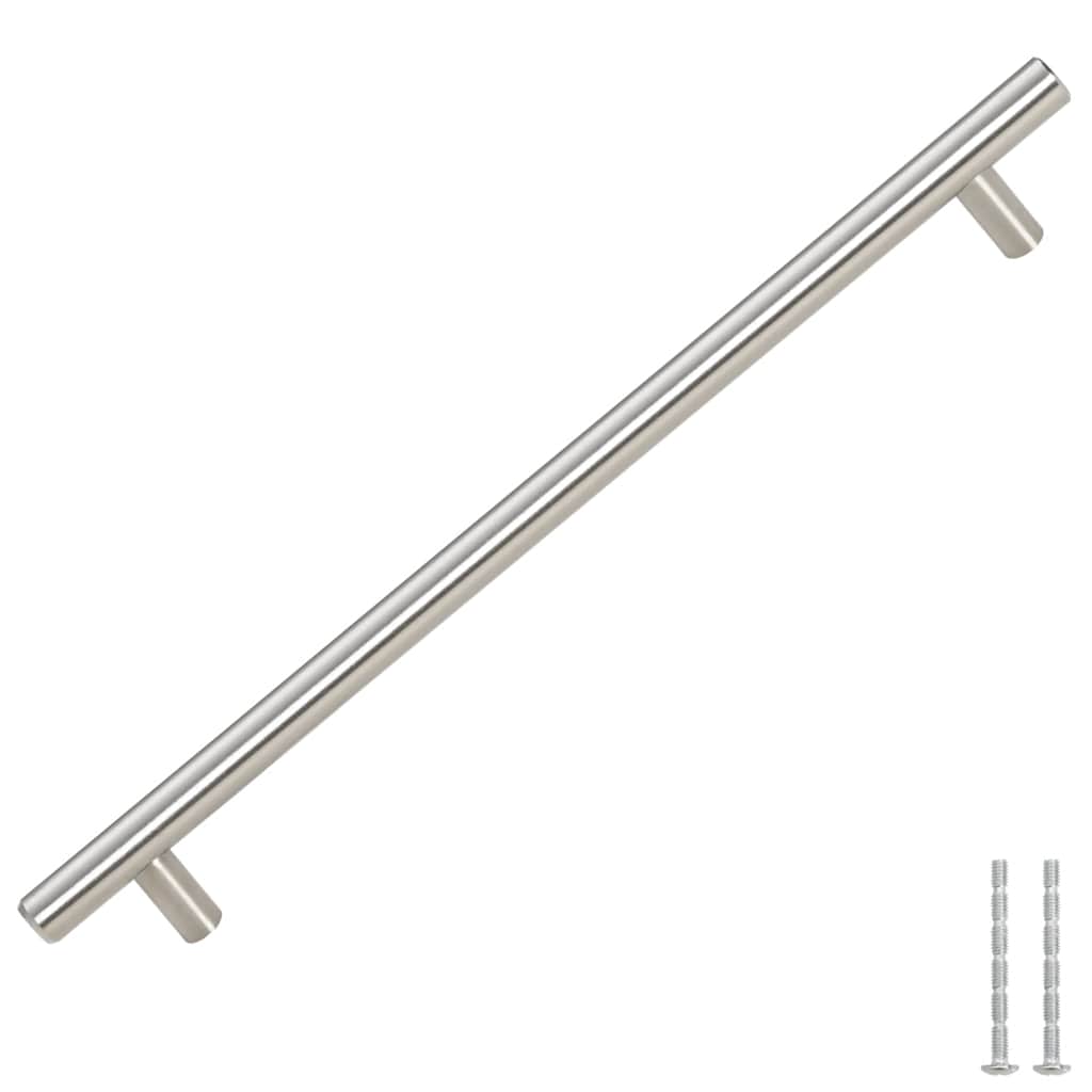 Maniglie per Mobili 5pz Argento 224mm in Acciaio Inox