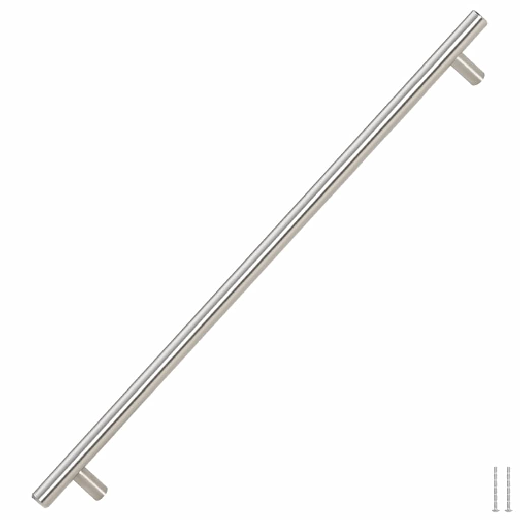 Maniglie per Mobili 5pz Argento 480mm in Acciaio Inox