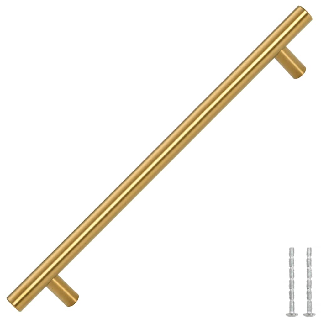 Maniglie per Mobili 5pz Oro 192mm in Acciaio Inox