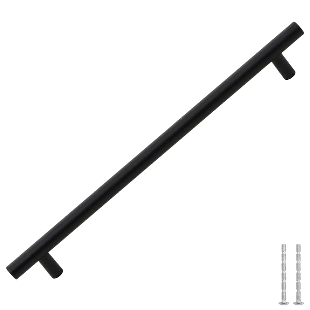 Maniglie per Mobili 5pz Nere 224mm in Acciaio Inox