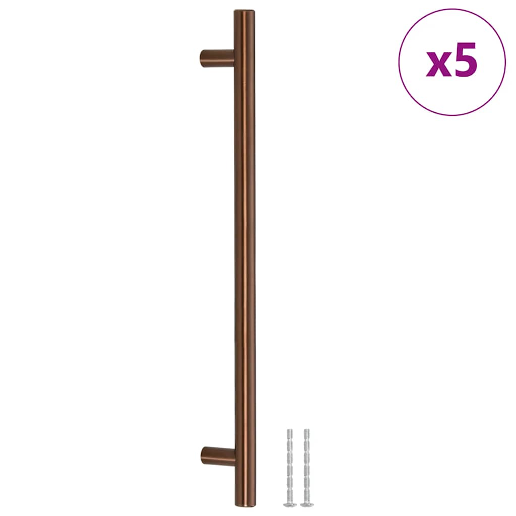 Maniglie per Mobili 5pz Bronzo 224mm in Acciaio Inox