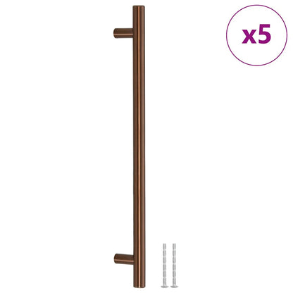 Maniglie per Mobili 5pz Bronzo 224mm in Acciaio Inox