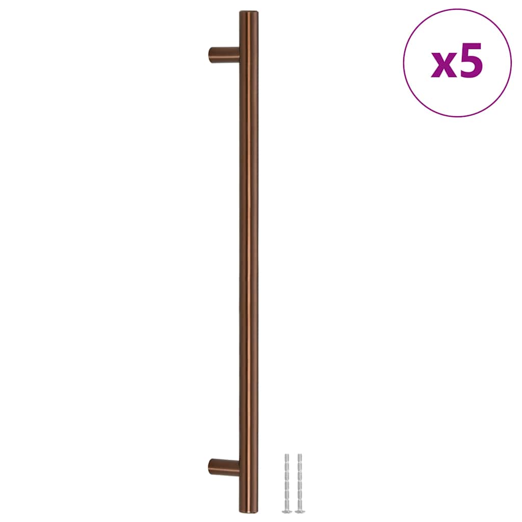 Maniglie per Mobili 5pz Bronzo 320mm in Acciaio Inox