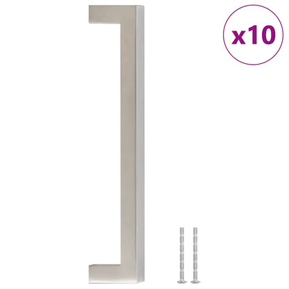 Maniglie per Mobili 10pz Argento 160mm in Acciaio Inox