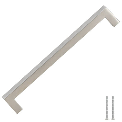Maniglie per Mobili 5pz Argento 192mm in Acciaio Inox