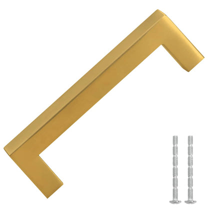 Maniglie per Mobili 10pz Oro 96mm in Acciaio Inox