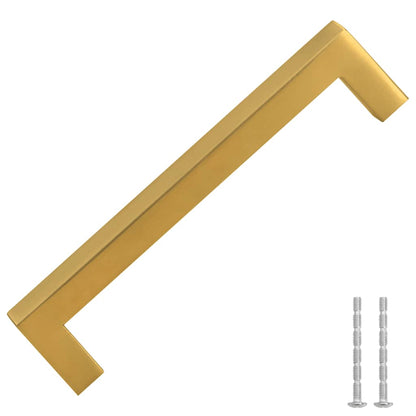 Maniglie per Mobili 10pz Oro 128mm in Acciaio Inox