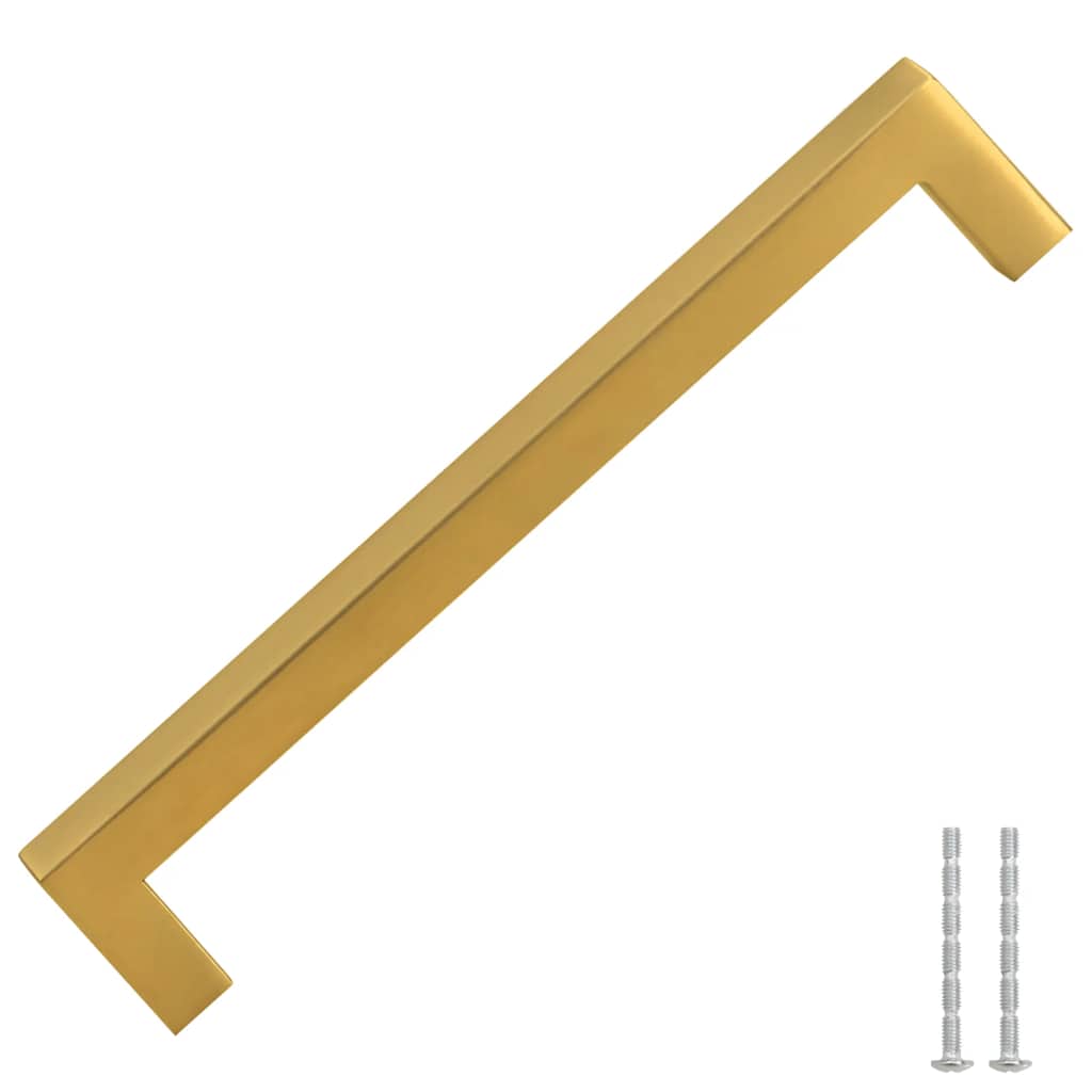Maniglie per Mobili 10pz Oro 160mm in Acciaio Inox