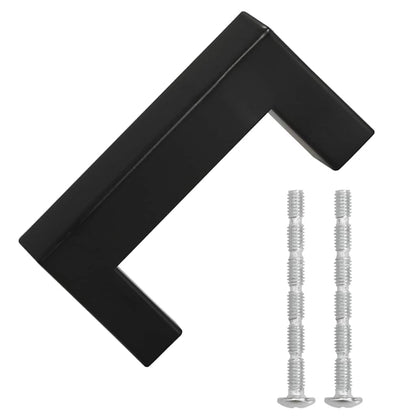 Maniglie per Mobili 10pz Nere 64mm in Acciaio Inox