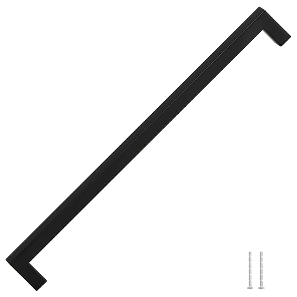 Maniglie per Mobili 5pz Nere 320mm in Acciaio Inox