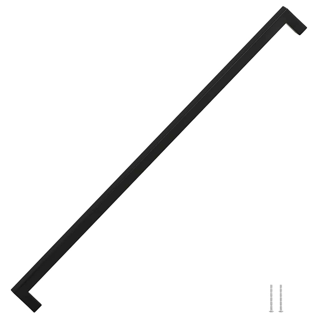 Maniglie per Mobili 5pz Nere 480mm in Acciaio Inox